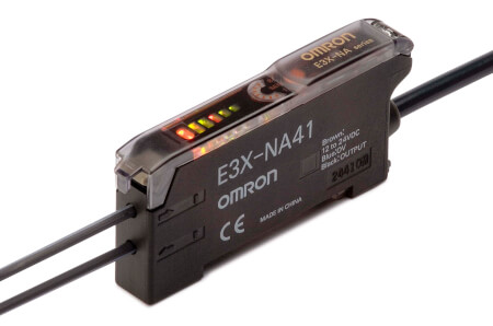 Digital fiber amplifier with potentiometer adjustment